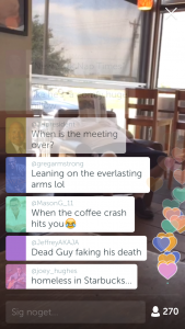 Periscope comments