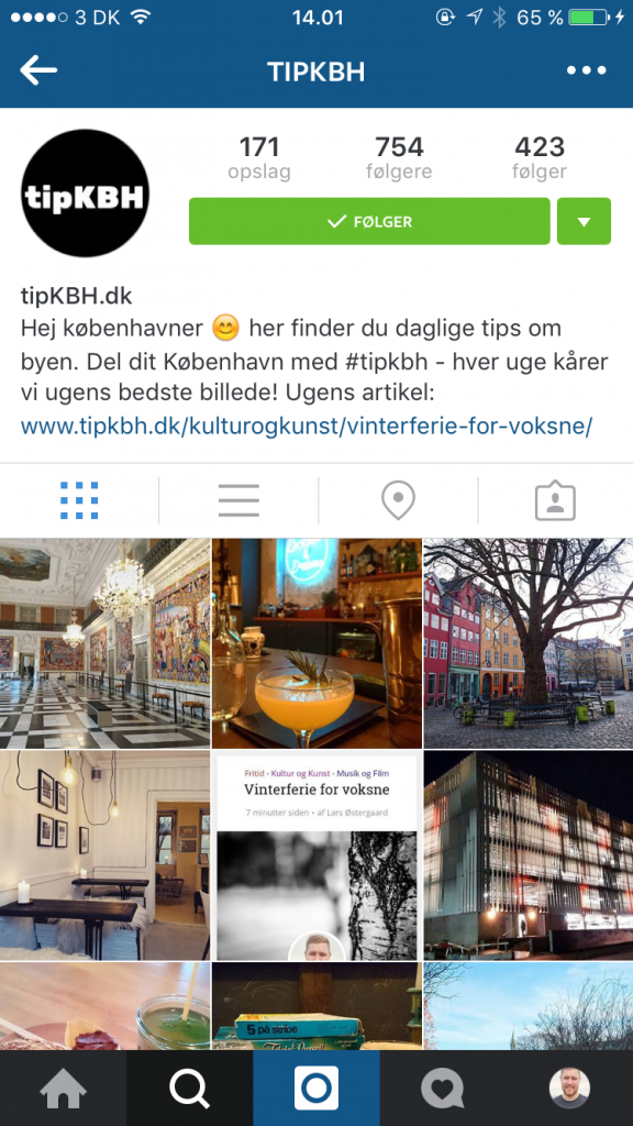 Track Instagram besøg